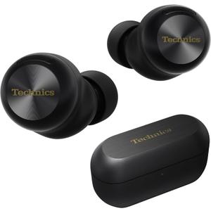 Technics Reference Class Hi-Fi Wireless Earbuds, Dolby Atmos, Head Tracking, Adaptive Noise Cancelling, 3 Device Multipoint, 10-hr Battery, Wireless Charging, in Ear Headphones - EAH-AZ100-K (Black)