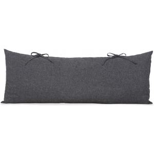 SUNCREAT Detachable Extra Large Outdoor Hammock Pillow with Ties, Dark Gray