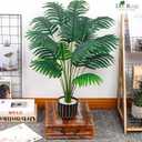 Der Rose 28" Fake Palm Tree Large Artificial Potted Plants Indoor for Home Porch Patio Living Room Bathroom Outdoor Decor