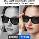 28PCS LED Light Blocking Stickers Compatible with Ray Ban Meta Wayfarer/Skyler/Oakley Meta HSTN Smart Glasses Accessories, Low-Tack Restickable Blackout Light Covers Sticker (28)