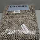 Collive Long Carpet Runners for Hallways 2.6x8ft, Washable Kitchen Rug Indoor Sink Rug, Natural/Black Woven Entryway Runner Rugs Low-Profile Front Door Floor Rug for Laundry Room Bedroom Outdoor Decor