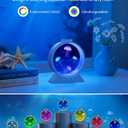 Jellyfish Lamp,Whisper-Quiet Sensory Aquarium Light,7 Color Mood Night Light with Adjustable Water Flow & 8H Timer,Rounded Tank Lamp for Home Office Bedroom Decor for Kids Adults(White)