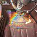 Olicard Window Suncatcher Sticker Indoor Rainbow Prism Window Film Bedroom Decoration, Anti Collision Window Decals for Bird Strikes, Sun Catchers Window Decals, Window Rainbow Maker for Home Decor (Devil Rays)