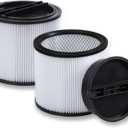 2 Pack HEPA Replacement for Shop Vac 90304 Standard Cartridge Filter Type U/X/W Fits Most 5 to 16-Gallon Wet/Dry Vacuum Models