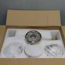 Modern Brushed Gold 3-Lights Vanity Light Fixtures with Milky White Glass Ball Shades, Mid Century Brass Wall Sconce Lighting Fixtures over Mirror, Wall Sconces for Bathroom Dressing Table Bedroom