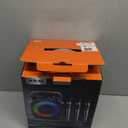 Karaoke Machine, Portable Bluetooth Speaker with 3 Wireless Microphones for Adults & Kids with Lights, Karaoke Microphone with PA System Supports USB/TF/FM/AUX for Home Party Home System Packages (Dark Black-3Mics)