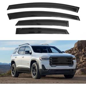 IG Window Visor for GMC Acadia 2017-2023, Rain Guard Tape-On Extra Durable Sun Wind Side Vent Window Deflector, 2017 2018 2019 2020 2021 2022 2023