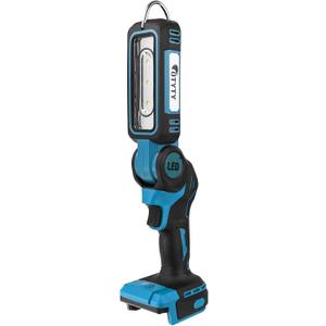 OTYTY LED Work Light for Makita 18V LXT Lithium Battery, 30W 2000LM Portable Cordless Lamp Rechargeable Flashlight, Pivoting Head, Black and Blue
