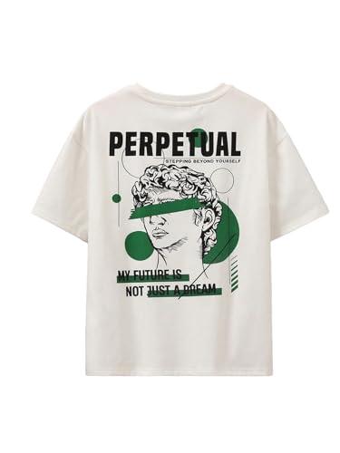 SOLY HUX Boy’s Graphic Tees Short Sleeve Figure Letter Print T Shirt Tops, Size 10Y