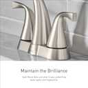 Moen Halle Spot Resist Brushed Nickel One-Handle Single Hole Bathroom Sink Faucet with Optional Deckplate, 84970SRN