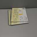 3 x Wide Ruled Wirebound Spiral Notebook, Includes Doodle Prompts to Keep Focus, Spark Creativity/Imagination, Relieve Stress, 10.5" x 8", 50 Sheets/100 Pages