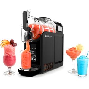 88oz Slushie Machine for Home with No Ice Needed, 5 Preset Programs, Self-Cleaning Function, Quiet Operation, Perfect for Making Frozen Margaritas, Milkshakes, Smoothies, Frappes,Black