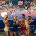 30pcs Hispanic Heritage Month Hanging Swirls,Latino Mexican Spanish Flag Decor for Celebrate Spanish Speaking Countries Party Classroom Home Office decorations