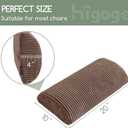 HIGOGOGO Lumbar Support Pillow for Recliner Chair/Accent Chair/Couch, Memory Foam Back Support Cushion for Elderly, Recliner Cushions for Back Rest, Pain Relief, Reading, Washable Cover, Brown