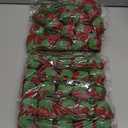 AmyHomie Artificial Flowers Dark Red Rose 50pcs Real Looking Fake Roses w/Stem for DIY Wedding Bouquets Centerpieces Arrangements Party Baby Shower Valentines Day Christmas Tree Decorations