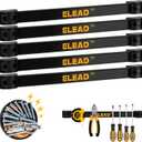 ELEAD Magnetic Storage Organizer Tool Holder - 6-Piece Wall Mount Rack Garage Organization Power Magnet Hanger Workbench Board Slatwall Van Organizers Mounted Hanging Strip