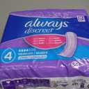 Always Discreet Adult Incontinence Pads for Women, Drier, 4 Drop Long Length, Moderate Absorbency, Pads for Bladder Control Management, Bladder Leaks, & Postpartum Pads, 54ct