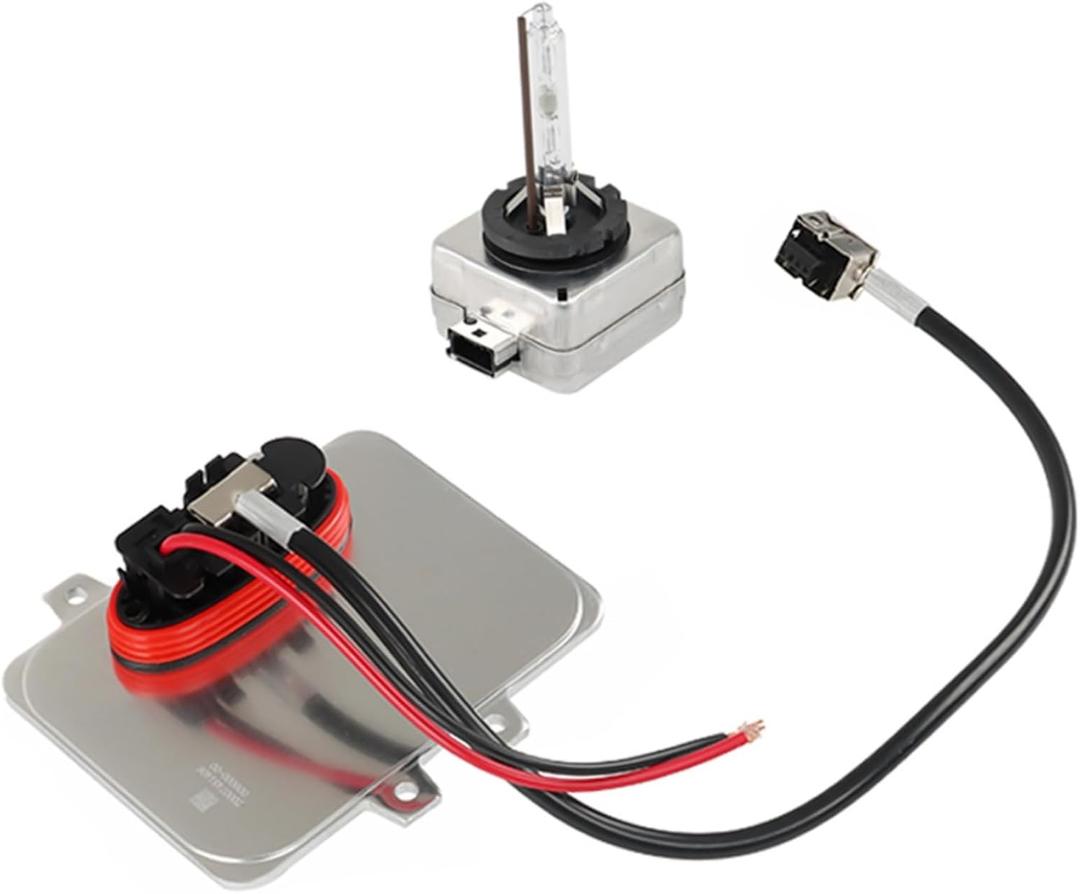 WFLNHB Xenon Headlight Ballast with Igniter and D1S Bulb 5DV 009 000-00 Replacement for Escalade 2007-2014 Town Country 2008-2014 E60 2006-2009