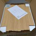 TUTOTAK End Table, Set of 2, Side Table, Nightstand, 2-Tier Storage Shelf, Sofa Table for Small Space, Living Room, Bed Room, Natural TB01BN035