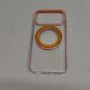 TORRAS 360 Magnetic Stand for iPhone 17 Pro Max Case, [Fit for MagSafe] [4X Military-Grade Protection] Slim Case for iPhone 17 Pro Max 6.9" 2025, Clear-Orange, Ostand O3 Fitness Series