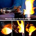 BACLIFE Champagne Flutes - Hand Blown Elegant Champagne Glasses Set of 6 - Unique Gift for Mother's Day, Birthday, Wedding - Ideal for Wine Tasting, Daily Use - 7.5 oz, Clear