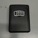 Key Lock Box Wall Mounted,4 Digit Combination Weatherproof Lockbox for Outside House,5 Keys Large Capacity Lockbox,Key Safe Security Storage Lock Box with Resettable Code for Indoor Outdoor Garage (1 pack-Black)