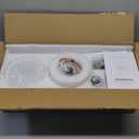 Bali Smart 3-Blade 52in Ceiling Fan 2700K-6000K CCT Selectable LED Light Kit with Remote Control and White Hardware with Reversible Blades in Natural Wood or White Works With iOS or Android App