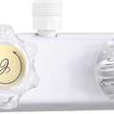 RV Shower Faucet, Camper Shower Faucet, RV Shower Replacement Valve Diverter, Bathroom Shower Mixing Valve Control for RV, Camper Van, Travel Trailer, Motorhome (White)