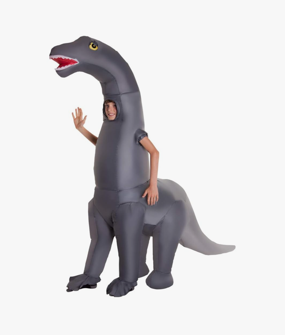 Morph Inflatable Dinosaur Costume for Kids, Blow Up Diplodocus Costume, Fun Dress Up for Parties and Events