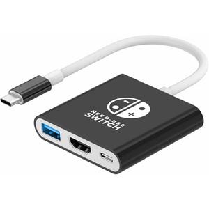 BIYTC Switch Dock Compatible with Nintendo Switch Docking Station Portable Switch TV Adapter Support 4K/30HZ TV Dock Compatible Station for Nintendo Switch/OLED