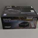 Upgraded Zigma Solar Powered Robotic Pool Skimmer Surface Cleaner Dual Charging Options Smart Obstacle Avoidance 12 Hours Continuous Cleaning Ideal for Above Ground Pool