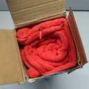 MIULEE Pack of 2 Christmas Decorative Throw Pillow Covers Soft Chenille Throw Pillows Solid Textured Cushion Covers for Couch Sofa Bedroom Living Room 18x18 Inch, Red