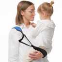 Easy Handle Pocket-Size Carrying Aid Sling for Parents Holding Infant (6+ Months) & Toddler Ergonomic Shoulder & Arm Support, Unique Design, Travel-Friendly