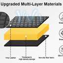 Center Console Armrest Cover for 2004-2009 Toyota Prius, PU Leather Middle Console Lid Protector Arm Rest Cushion Anti-Scratch Thick Pad, Black