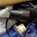 CO-Z Inflatable Bathtub with Electric Air Pump and Bath Pillow Headrest, Portable Blow Up Tub for Adults, Outdoor or Indoor Freestanding Foldable Spa Cover Drainage Hose Cup Holder (Light Blue)