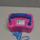 Balloon Pump Electric,110V 600W Balloon Blower Inflator Dual Nozzle Air Pump Balloons Inflator for Decoration, Party, Sport,Gifts:2 Balloon Tying Tools (Rose Red)