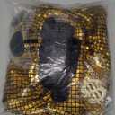 Ezuwail Disco Costume for Men Women  70s 80s 90s Outfits Retro Party Tracksuit, Couples Disco Costumes Halloween Outfit (Small, Gold)