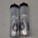 HydraPak Polar Surge Insulated Bike Water Bottle 2-Pack (20oz or 24oz) - High Flow, Fits Most Bike Cages, For Cycling & Sports (Ascent Silver)