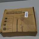 Shower Head, 8 inch Multifunction High Pressure Rain Shower Head with Handheld Spray Combo with 11'' Angle Adjustable Extension Arm/Flow Regulator/Shower System Matte Black