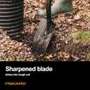 Fiskars Garden Shovel for Digging, Heavy Duty Steel Gardening Tool with Straight Handle