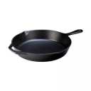 Lodge 13" Cast Iron Skillet Black: Induction & Oven Safe, 13.25" Diameter, 10.5 lbs, Hand Wash, Broiler-Safe