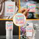 3Pcs I Laughed So Hard Tears Ran Down My Legs Funny Quotes Vinyl Stickers Durable for Laptops Water Bottles Phones Tumblers Notebooks Cars Mugs Size 2.8 x 3 Inch