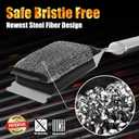 GRILLART Grill Brush Bristle Free, Safe Grill Brush for Outdoor Grill, SteamWizards BBQ Grill Cleaning Brush Kit, Replaceable Head Grill Scraper Tool, Grill Cleaner BBQ Accessories, Gifts for Men/Dad
