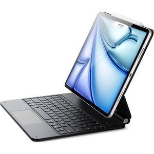 ESR for iPad Air 13 Inch Case Keyboard M4/M3/M2 (2026/2025/2024) & iPad Pro 12.9 inch (6th/5th/5th/3rd) Magic Keyboard, Easy-Set Floating Cantilever Stand, Trackpad, Rebound Series, Black