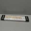 MAYPLUSS Birthday Wrapping Paper Roll - Mini Roll - 17 inch x 120 inch Per roll - White & Gold Foil Design (42.3 sq.ft.ttl)