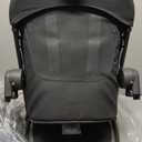 UPPAbaby RumbleSeat V3 Second Lower Seat - Compatible with Vista V2 and Vista V3 - All-Weather Seat + Magnetic Buckle Adapters Included - Jake (Charcoal/Carbon Frame/Black Leather)