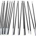 Tent Stand, Fiberglass Poles, Tent Poles Replacement, Camping Tent Pole, Lightweight Tent Pole Repair Kit, Adjustable Tent Poles Fiberglass Rods(3.3 m)