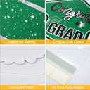 Large 11 PCS Graduation Yard Signs, Class of 2026 Congrats Grad Outdoor Lawn Yard Sign with Stakes, Graduate Yard Decorations for College High School Party, Black and Green