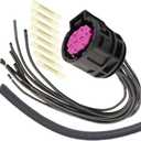 for Dodge Dart 2013-2016 Jeep Renegade 2015-2023 Ram ProMaster 2500 2014-2022 Fiat 500X 2016-2017 Fiat 500 2012-2016 Fiat 2015 Halogen/HID 8-Wire Or 3-Wire Headlight Connector Replaces 68285243aa