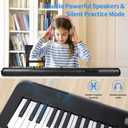 88 Key Piano Keyboard, Semi Weighted Electronic Digital Piano with Music Stand, Power Supply, Sustain Pedal, Bluetooth, Stand, MIDI, for Beginner Professional at Home, Stage